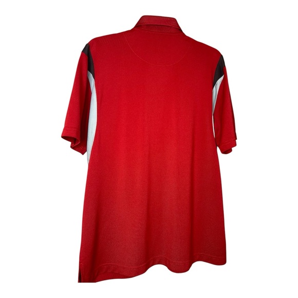 🌟3 for $25🌟 PGA Tour Men’s Red/Gray/Black Polo Shirt with Classic Collar SZ L - Picture 3 of 8